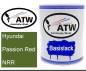 Preview: Hyundai, Passion Red, NRR: 1L Lackdose, von ATW Autoteile West.